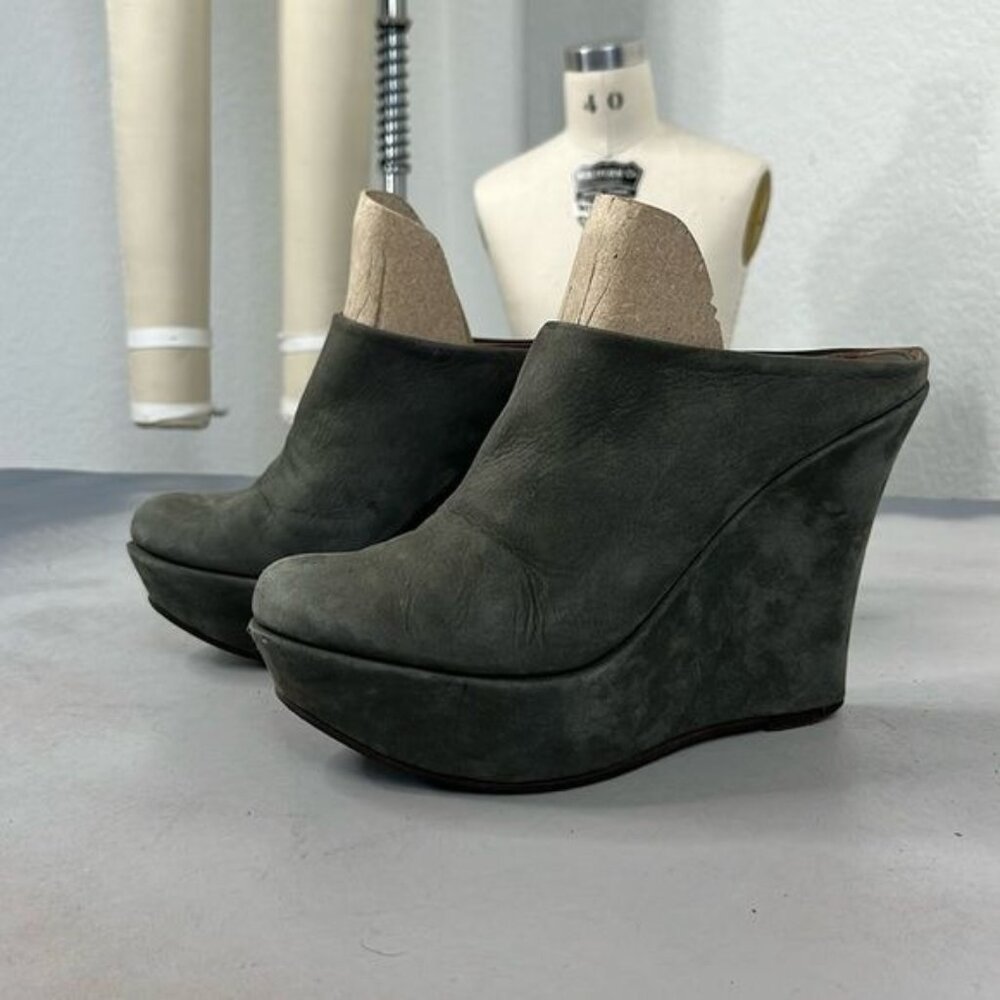 Scanlan Theodore Suede Mules Wedge Platform